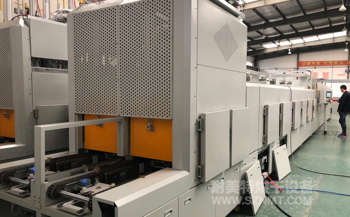 新能源汽車(chē)驅(qū)動(dòng)電機(jī)加熱冷卻隧道爐烘干線